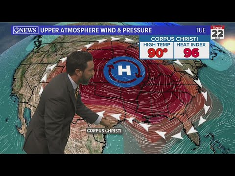 High heat persists through the weekend. Rain chances arrive next week ...