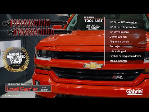 Load Carrier Spring Assist Towing Shocks Installation Guide
