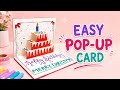 Easy Pop-Up Card / Handmade Birthday And Christmas Card / How to make cards #christmas #birthday