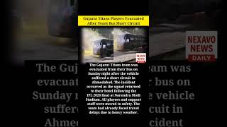 Gujarat Titans Players Evacuated After Team Bus Short Circuit #gujarattitans #gt #ipl2026 #iplfinal
