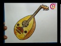2 طريقة رسم العود الالات الموسيقية تعليم الرسم للمبتدئين 