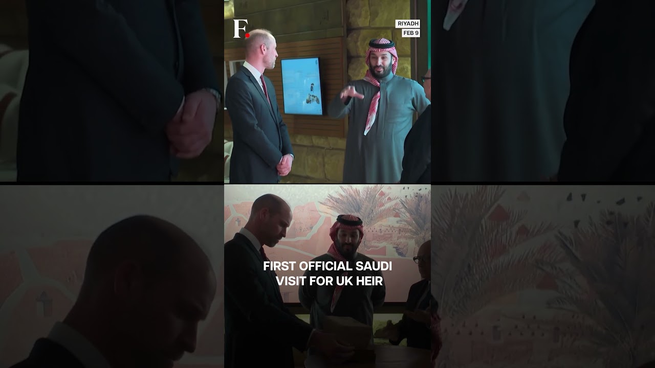 Британский принц Уильям встретился с наследным принцем Саудовской Аравии Мухаммедом бин Салманом ...