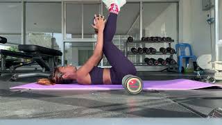 Not a perfect Double deadbug 10KG dumbbells version 