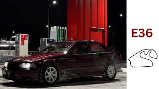 BMW E36 Ice Track Drifting | Winter Beater POV