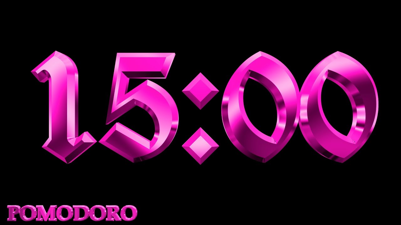 15 Minute Timer - Study - Work - Deep Focus - Countdown Timer - No ...