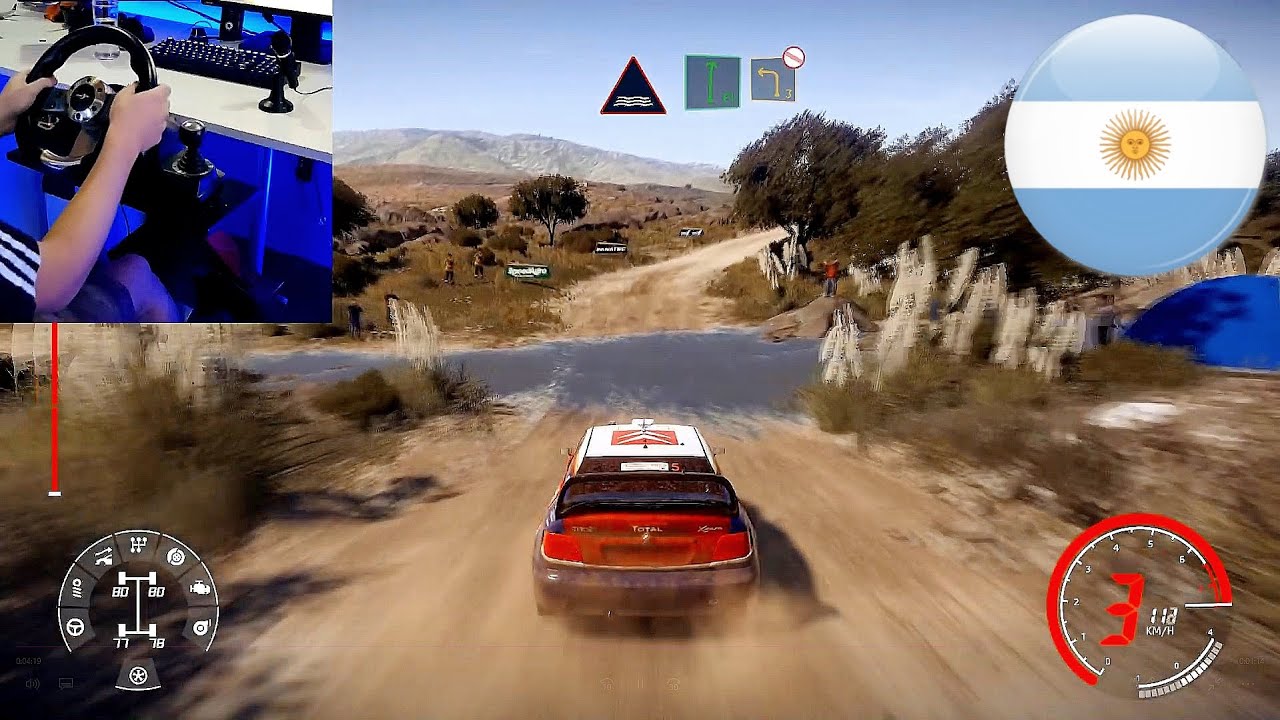 Volante Level Up Race Pro GT - WRC 9 - ARGENTINA - YouTube