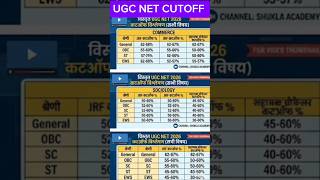 UGC NET CUTOFF 2026/UGC NET RESULT 2026/#shorts #ugcnet #ugc