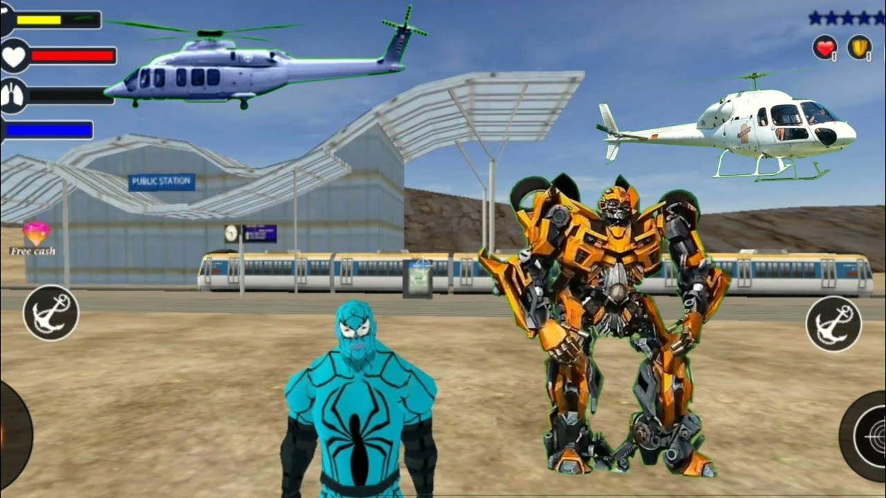 Rope Hero vice town mod apk, rope hero vice town 2, YouTube