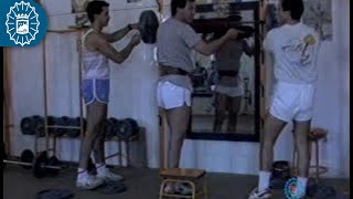 8609 - Policía Local Málaga - Ejercicios gimnasio halterofilia Torneo de Fuerza del Patrón 1986