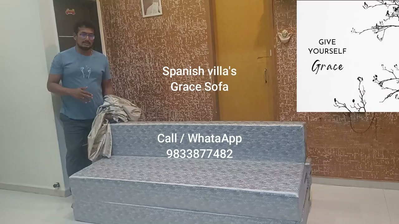 Sofa Bed Folding Cover Washable Pull On Cover 