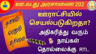 கிராம ஊராட்சியில் அரசாணை 202 செயல்படுகிறதா அதிகரித்து வரும் நாய்களை கட்டுப்படுத்த RTI||Common Man|