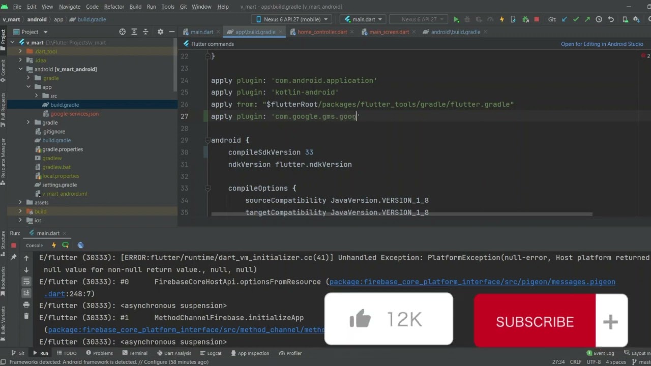 ERROR:flutter/runtime/dart_vm_initializer.cc(41)] Unhandled Exception