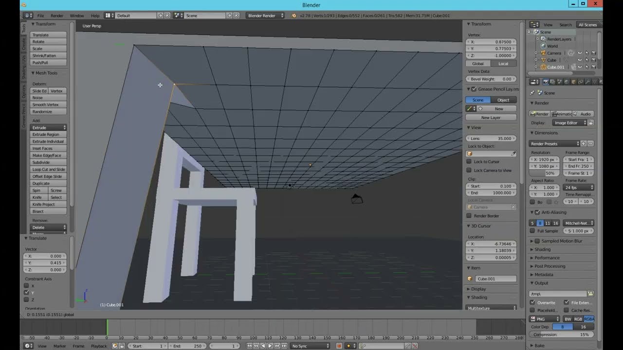 BLENDER 2.78 - DAY - 3 - Types of Modelling & Basic Objects Creation (Without Modifiers)