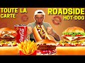 Je DEVALISE La CARTE Du ROADSIDE Hot Dog Burgers Signatures Frites Cheddar Muffins mp3
