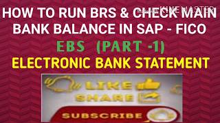 SAP-FICO(Session-47)Bank Reconciliation Statement | How to run Electronic Bank Statement(EBS Part-1)