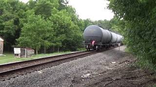 CSX K 470 22 Ethanol Empty by Crouse ES44 pulls solo AC44 in tow 7-23-20