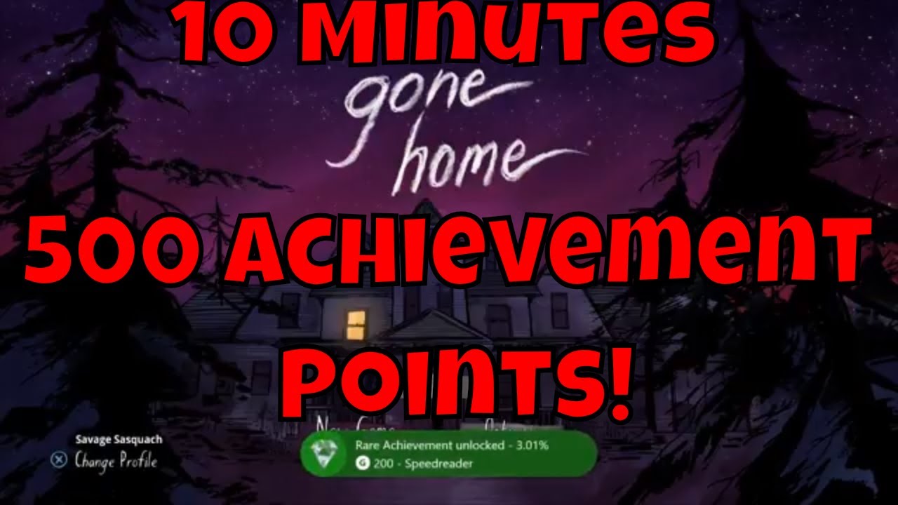 Gone Home - Speedreader Achievement - How to get 500 Achievement Points in 10 Minutes!