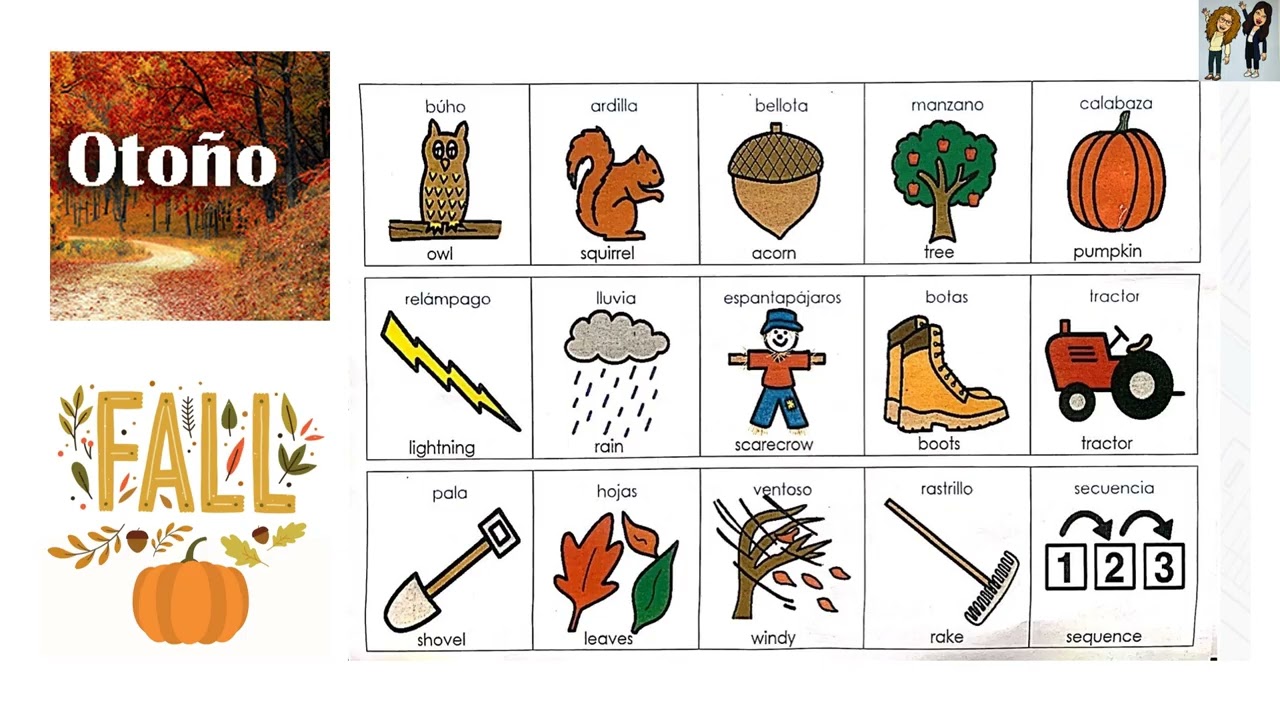 Fall words/ Palabras del otoño