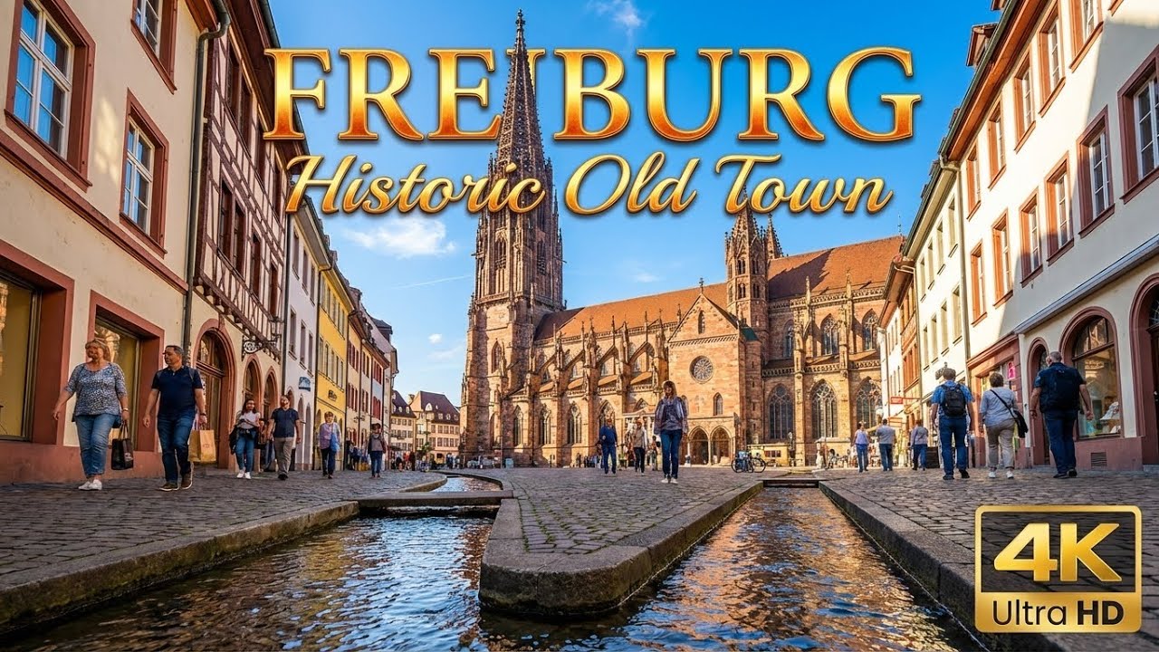 Freiburg Germany Walking Tour 4K 🇩🇪 2025 | Stunning Old Town Streets