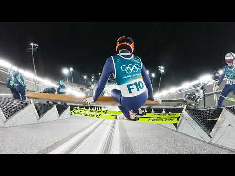 Soar with the ski jumpers at the Winter Olympics | NBC Sports