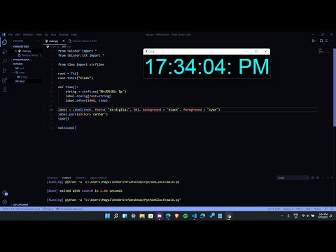 Creating a clock with Python