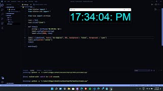 Creating a clock with Python