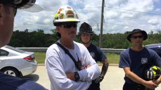 Warner Robins firefighters practice rope rescue skills