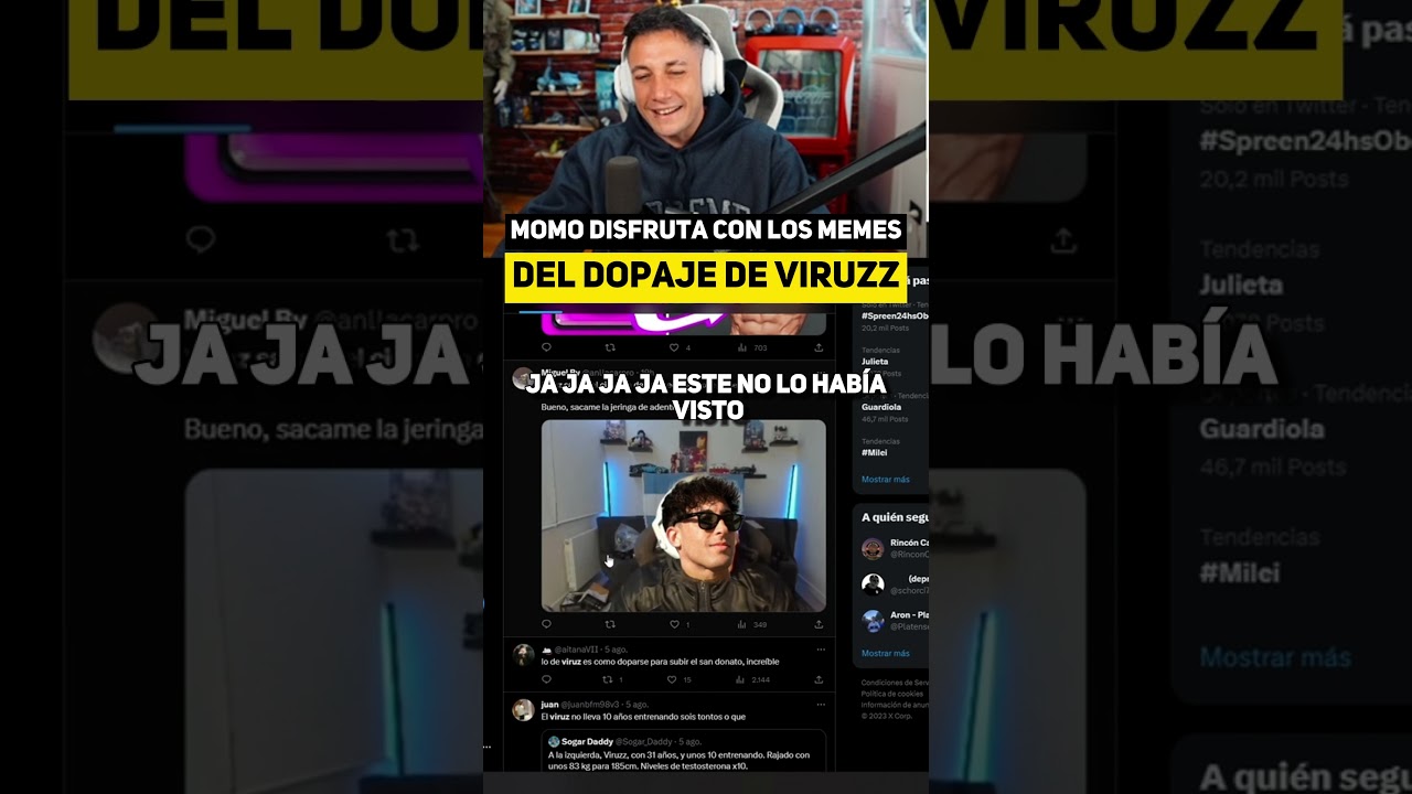MOMO DISFRUTA CON LOS MEMES DEL DOPAJE DE VIRUZZ