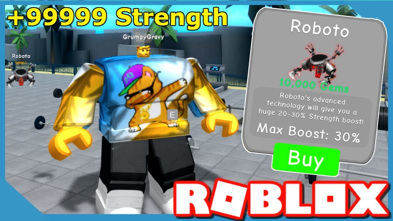 I Bought The Best Pet And Become The Strongest In Roblox Weight Lifting Simulator Youtube - gravycatman roblox pet simulator