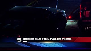 2 in Custody after Overnight Chase Ends in Crash