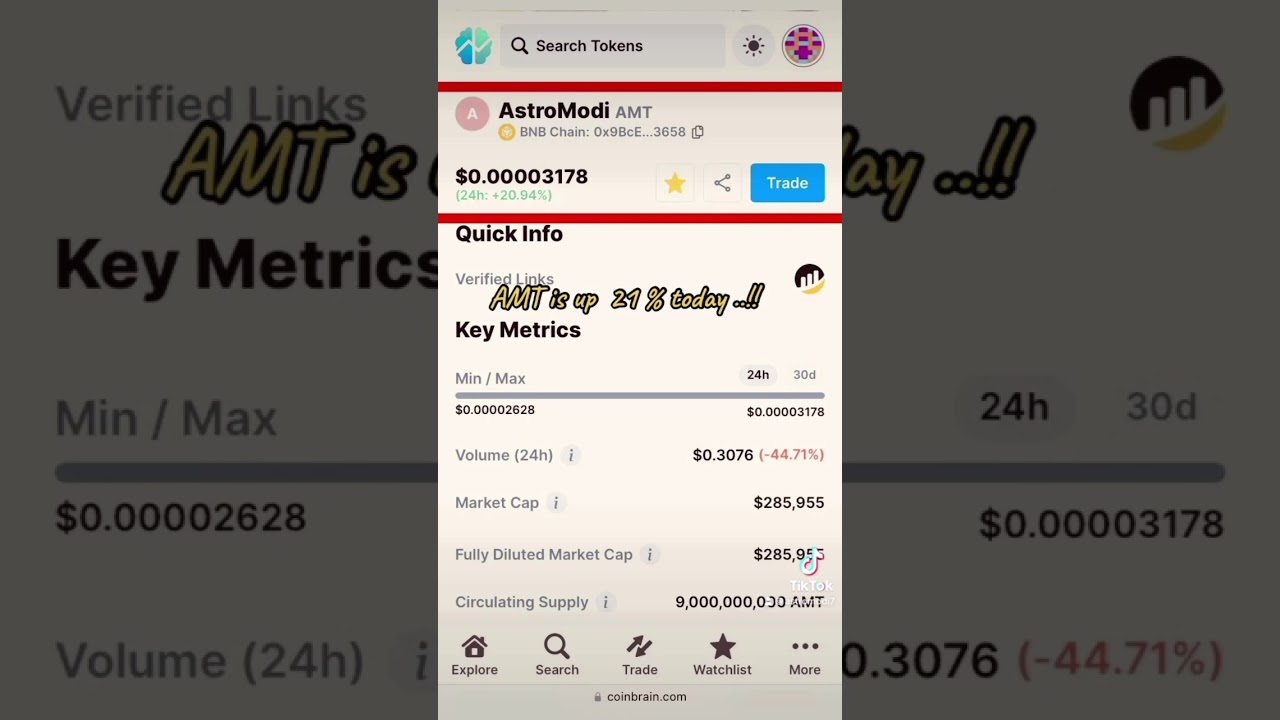 AMT token is at the heart of the AMT ecosystem. Buy or Sell AMT on PancakeSwap. 