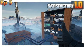 Built a 12 per minute Rotor Factory | Ep 5 | Satisfactory 1.0 LP