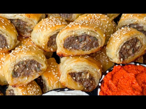 Kebab Rolls with Puff Pastry