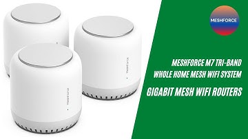Best wifi system | Meshforce M7 Tri-Band Whole Home Mesh WiFi System | Gigabit Mesh WiFi Routers