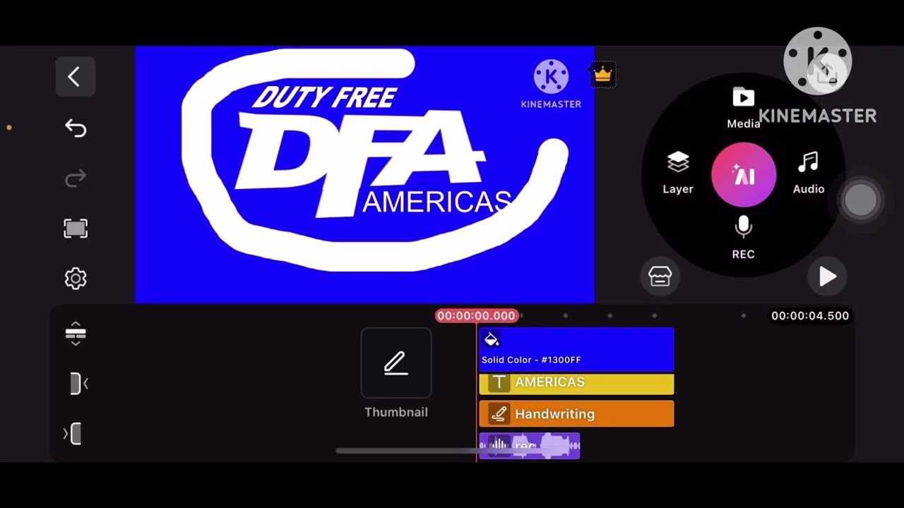 Dfa logo KineMaster speedrun