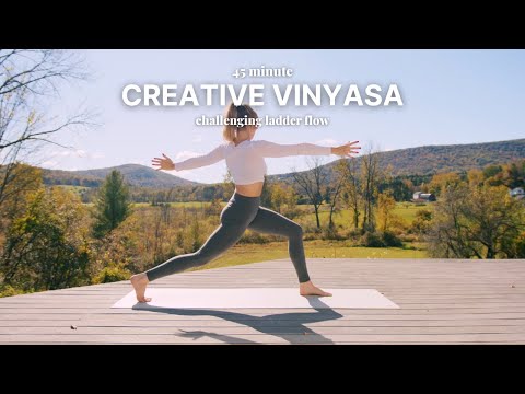 45 Minute Creative Vinyasa Fast Paced Strong Ladder Flow 