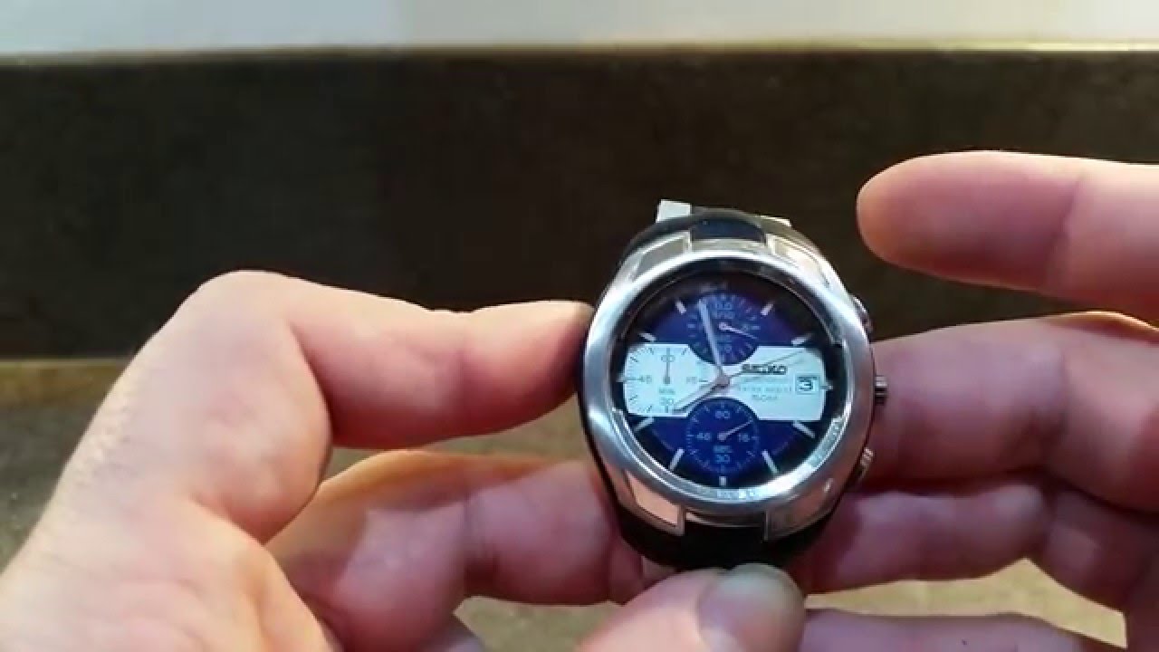 1998 Seiko V657-6120 chronograph watch レア SEIKO セイコー クロノ 