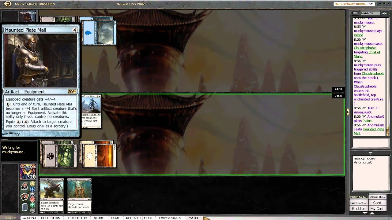 Basic MTGO - M14 Pre-Release Draft - Round 1 (1080p)