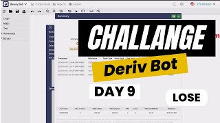 Deriv Bot Trading Challenge - Turn $100 to approximately $300 | Day 9 (LOSE)