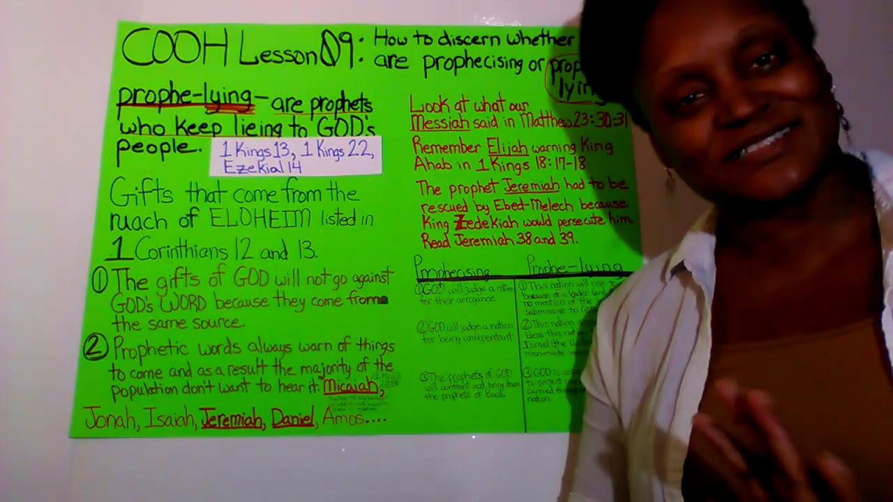 Prophecising COOH Lesson 09: How to discern whether a person is prophecising or ...