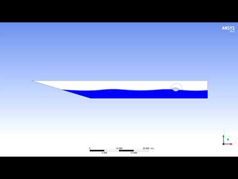 Simulation of a floating buoy under wave conditions
