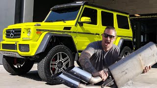 STRAIGHT PIPING “ Electrobean Yellow” G550 4x4 AND IT SOUNDS INSANE!