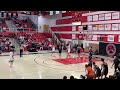 Nate Sasser III with the driving layup to beat the first-half buzzer for Casper College.
