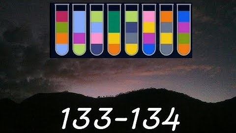 water sort puzzle level 133-134