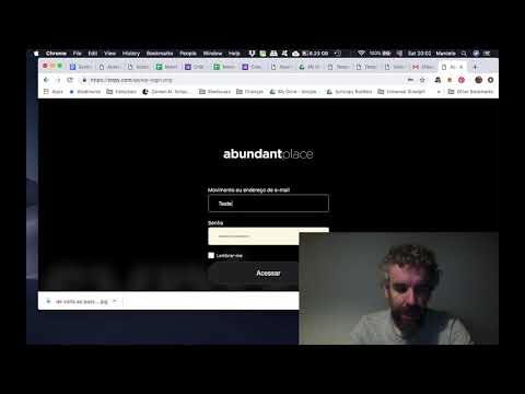 2 - Tutorial Syntropy:  Cadastre Seu Login e Movimento no AbundantPlace