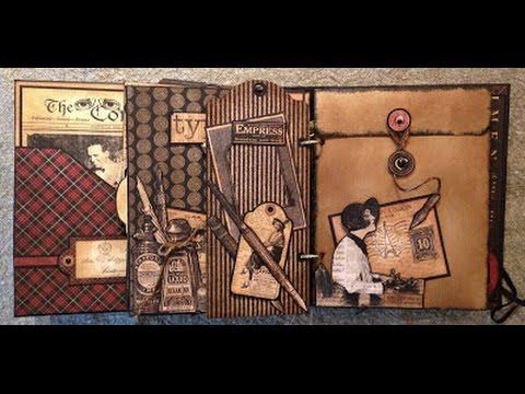 step by step tv show G 45 Communique Mixed Media Photo Album Journal Inside the Lamp Box