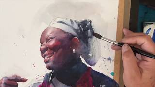 Afro Woman In Watercolor - Full Video