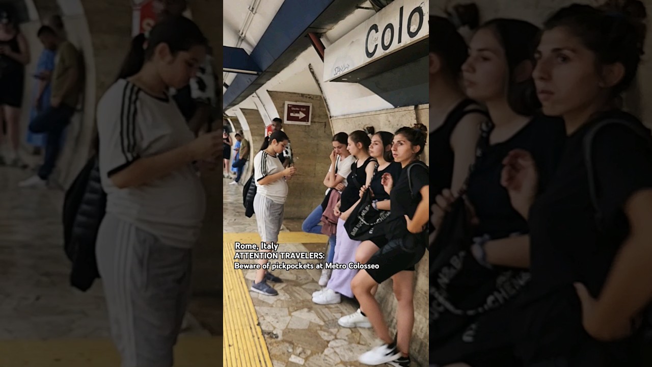 🔴 ВНИМАНИЕ, ПУТЕШЕСТВЕННИКИ: Остерегайтесь карманников в метро Colosseo 