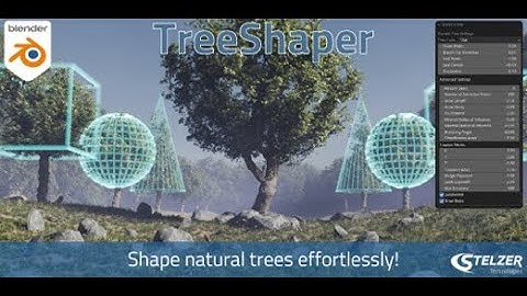 TreeShaper Blender Addon Video Demo