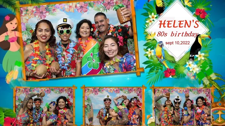 Hawaiian theme photobooth sept 2022